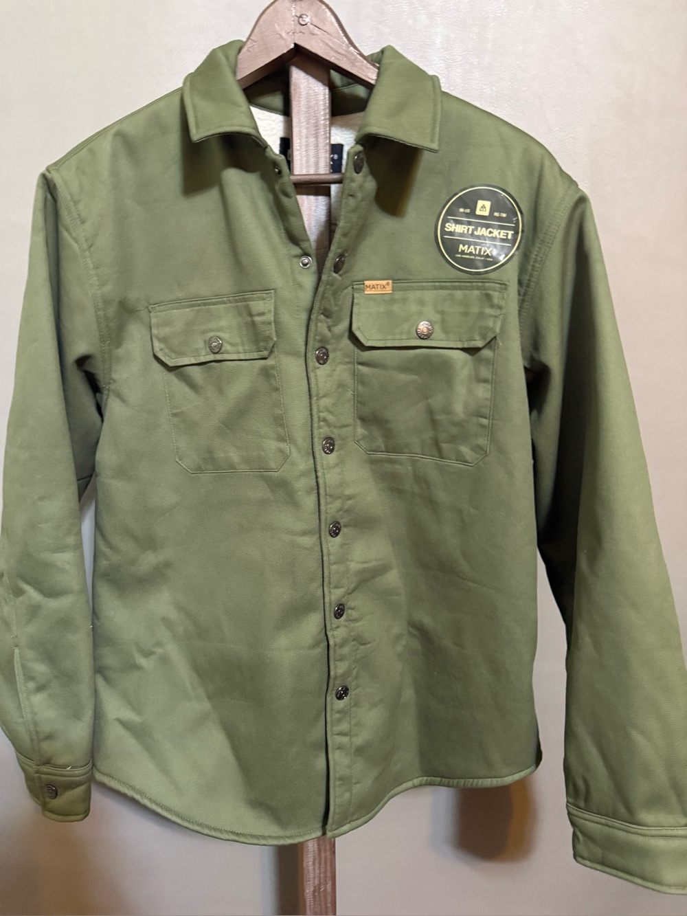 Matix Olive Green Lightweight Shirt Jacket